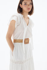 TFP by Tamara Falcó Blusa bordada Blanco