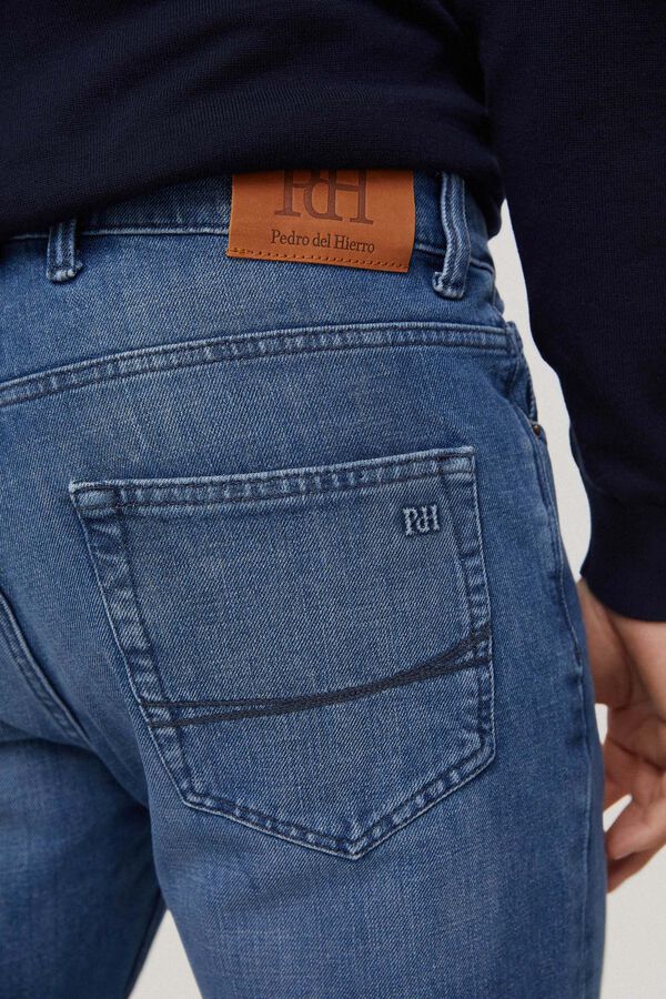 Pedro del Hierro Calças jeans premium flex classic fit Azul