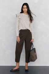 Pedro del Hierro Jersey com folho fantasia multicolor Beige