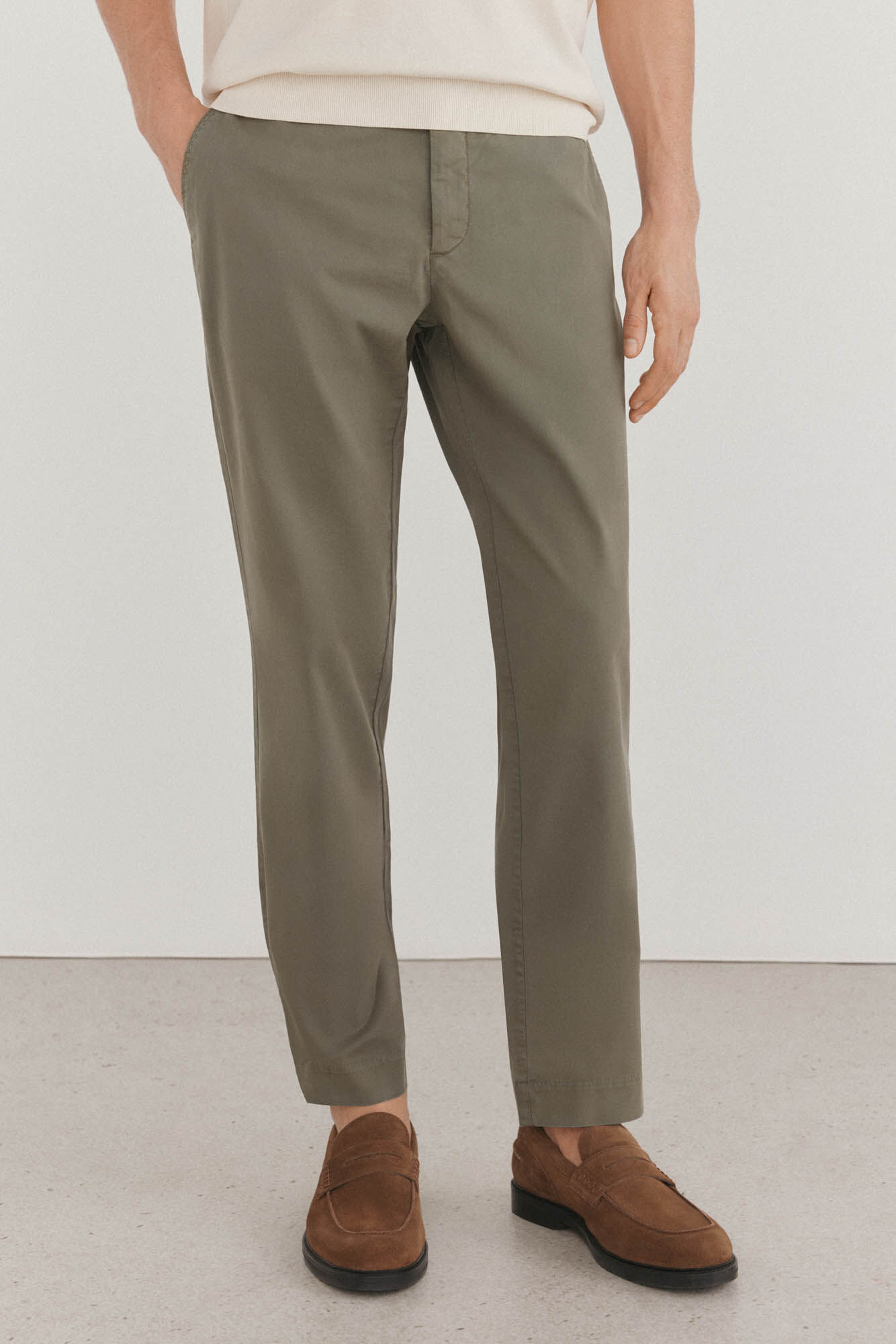 Pedro del Hierro Pantal&oacute;n algod&oacute;n y lino