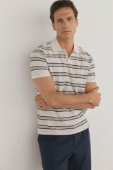 Pedro del Hierro Polo de rayas estructura Crudo