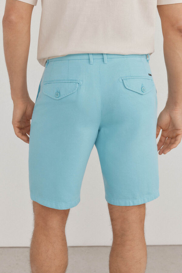Pedro del Hierro Bermuda chino bolsillo Turquesa
