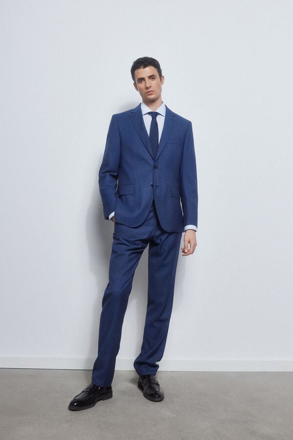 Pedro del Hierro Blazer azul tailored fit Azul