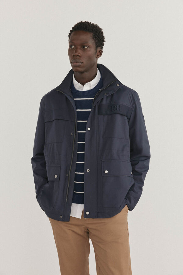 Pedro del Hierro Chaqueta cuatro bolsillos Azul