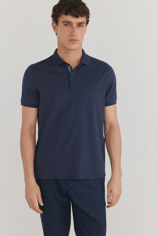Pedro del Hierro P&oacute;lo t&eacute;cnico Azul