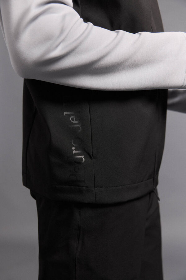 Pedro del Hierro liso de golfe Colete Preto