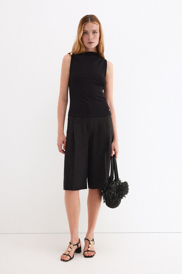 Pedro del Hierro T-shirt sem mangas Preto