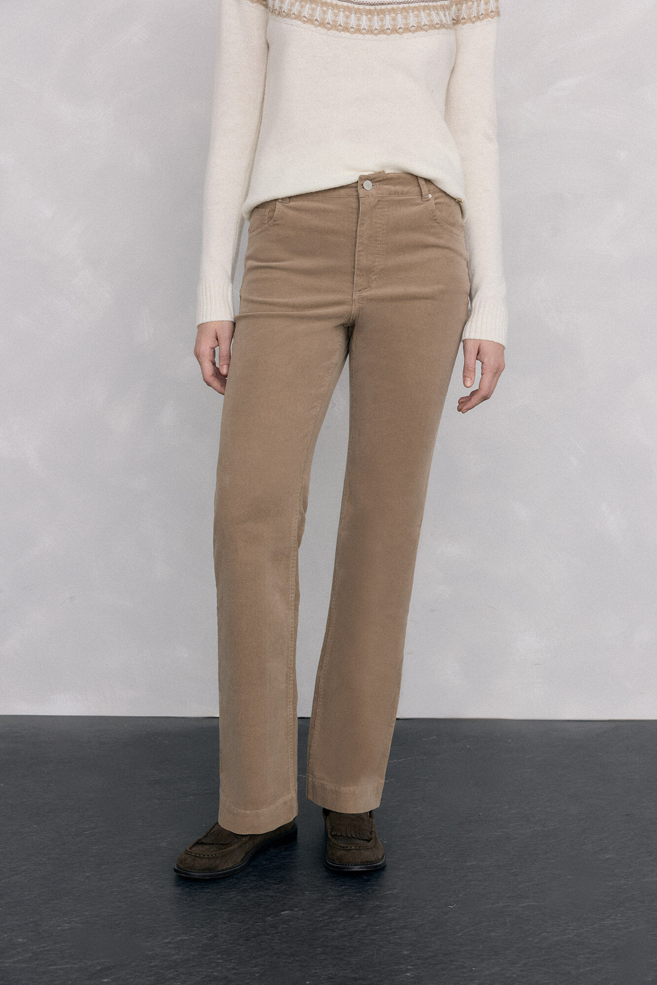 Pedro del Hierro Pantalones pana stove pipe basic