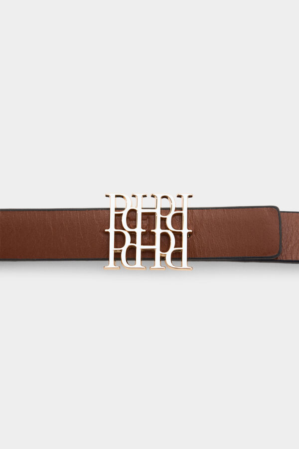 Pedro del Hierro Cintur&oacute;n reversible de piel Rojo