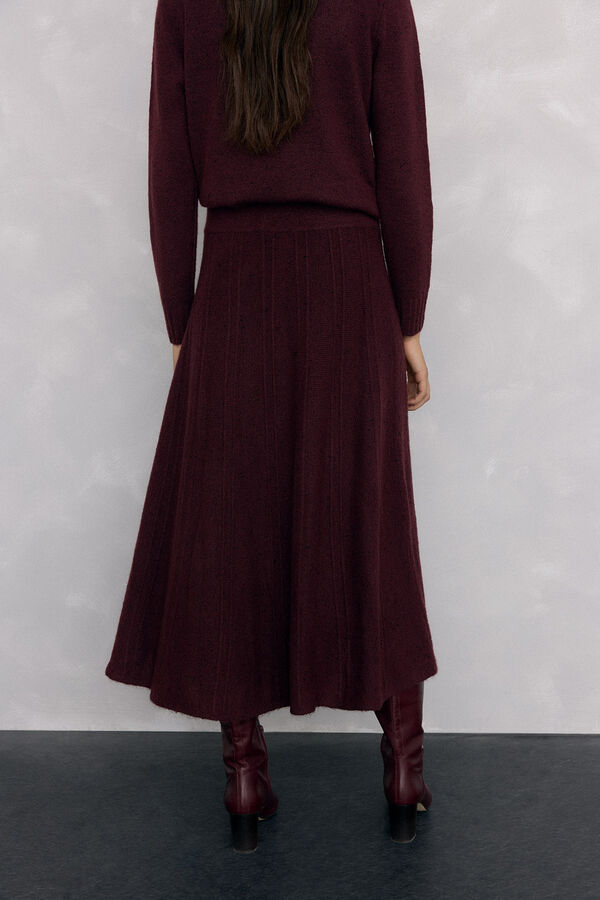 Pedro del Hierro Saia de malha Bordeaux