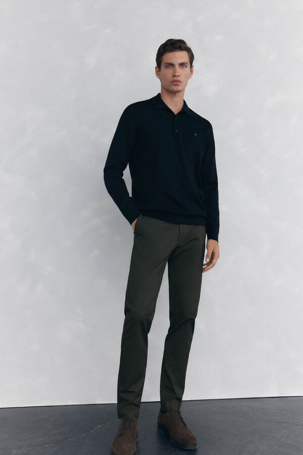 Pedro del Hierro Camisola gola polo Preto
