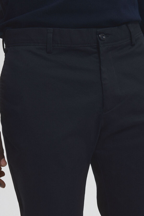 Pedro del Hierro Pantal&oacute;n chino estampado premium flex slim fit Azul