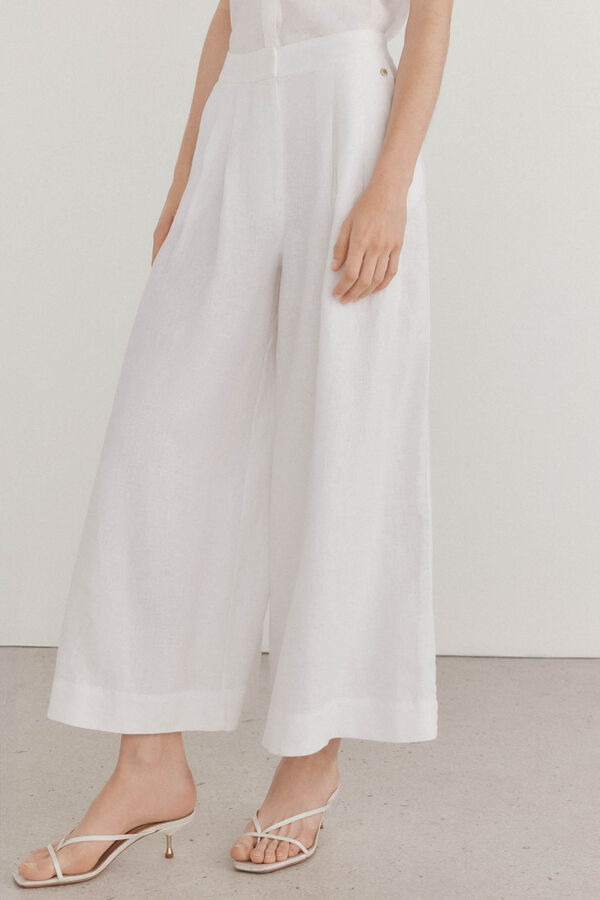 Pedro del Hierro Saia cal&ccedil;a Branco