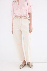 Pedro del Hierro Jeans barrel bal&atilde;o Ecru