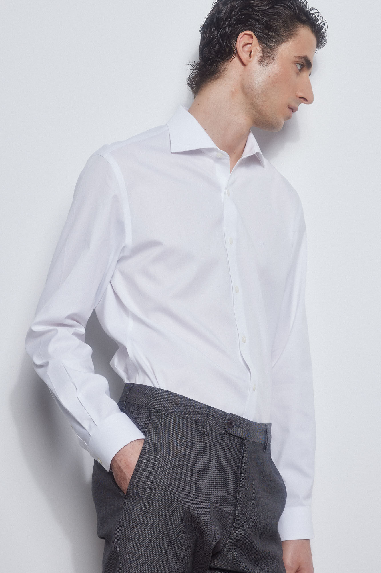 Pedro del Hierro camisa formal lisa non iron + antimanchas