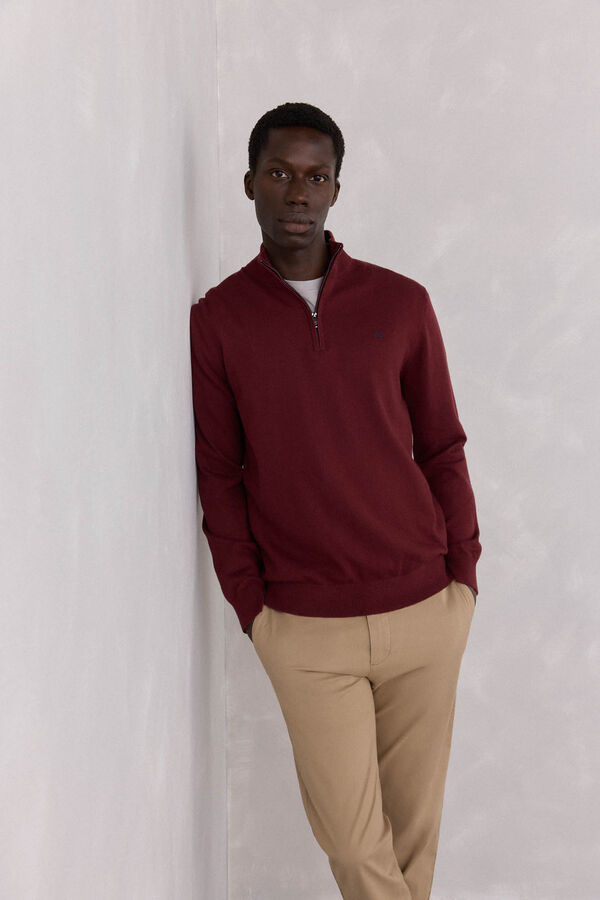 Pedro del Hierro Su&eacute;ter semi-cisne Bordeaux