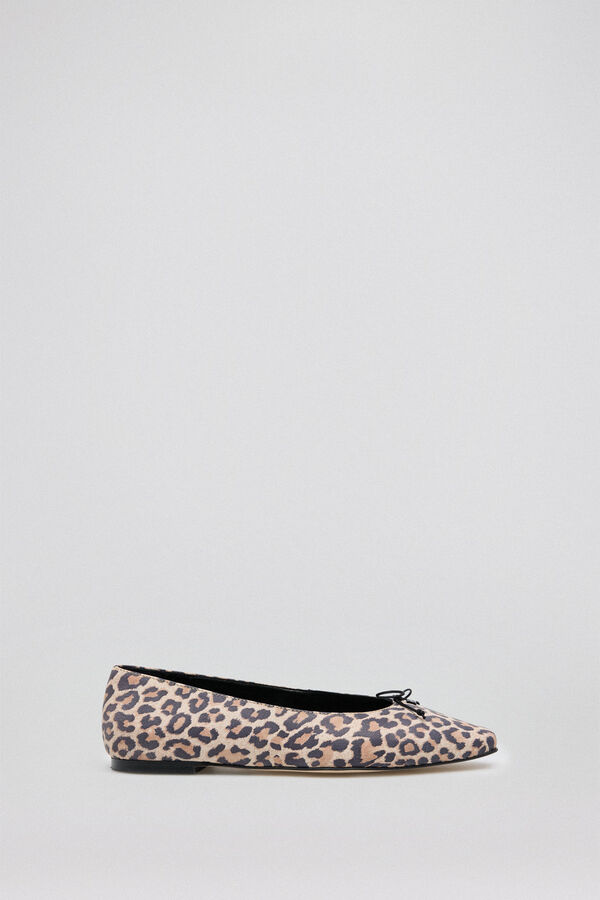 Pedro del Hierro bailarina animal print Gris
