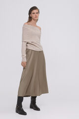 Pedro del Hierro Jersey de punto lentejuelas Marr&oacute;n