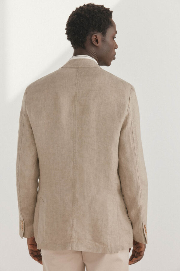 Pedro del Hierro Blazer de linho Beige