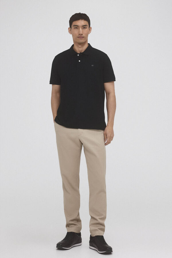 Pedro del Hierro Polo b&aacute;sico piqu&eacute; Negro