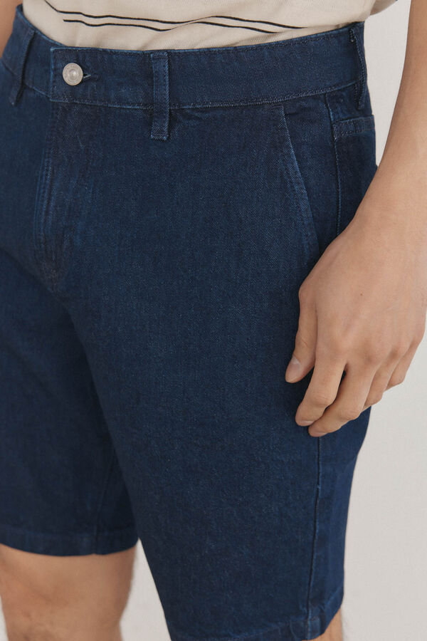 Pedro del Hierro Bermuda denim regular fit Azul