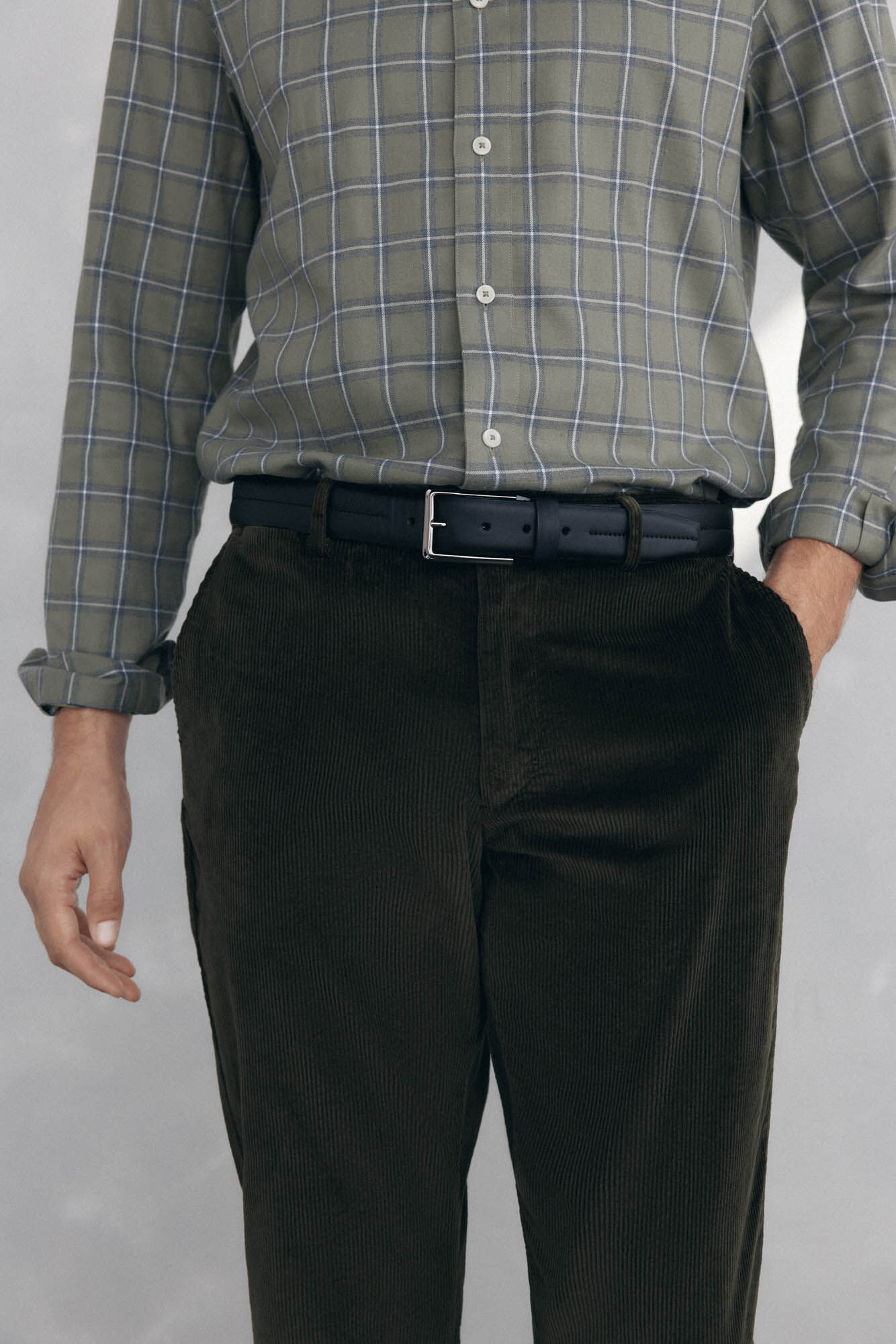 Pedro del Hierro Cal&ccedil;a Chino de veludo grossa de regular fit