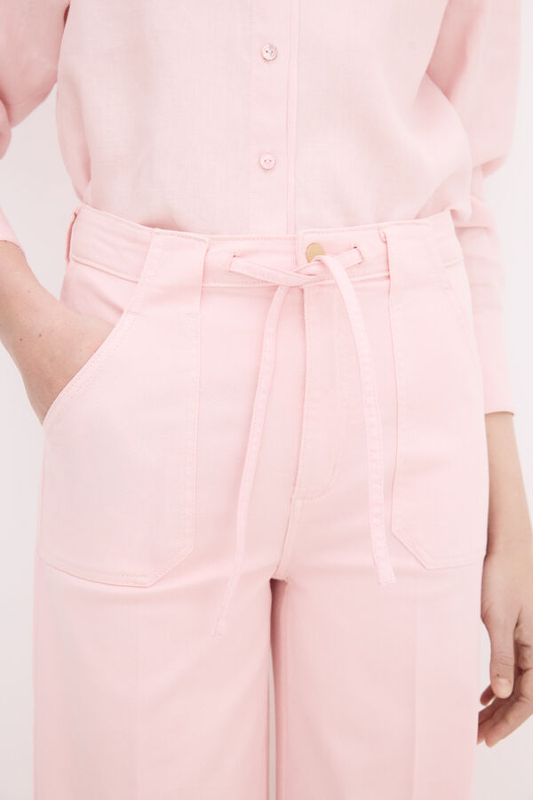 Pedro del Hierro Jeans flare largo Rosa