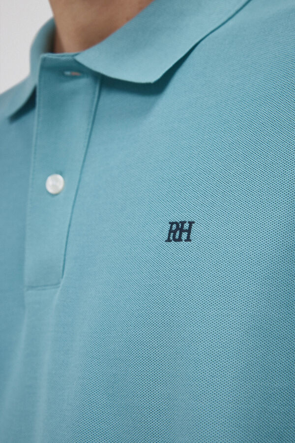 Pedro del Hierro Polo b&aacute;sico piqu&eacute; Turquesa