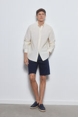 Pedro del Hierro Camisa mil rayas algod&oacute;n flam&eacute; Amarillo