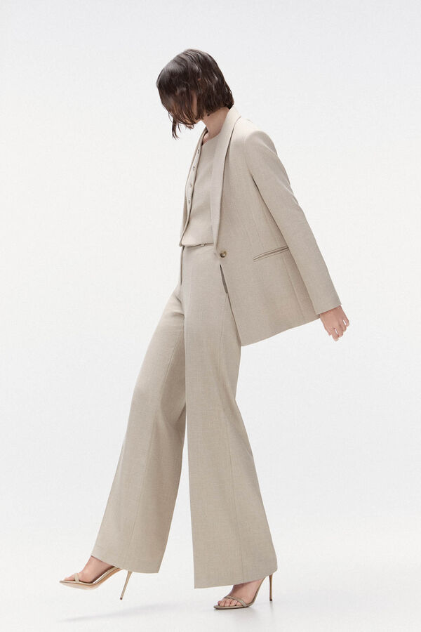 TFP by Tamara Falc&oacute; Chaqueta traje Crudo