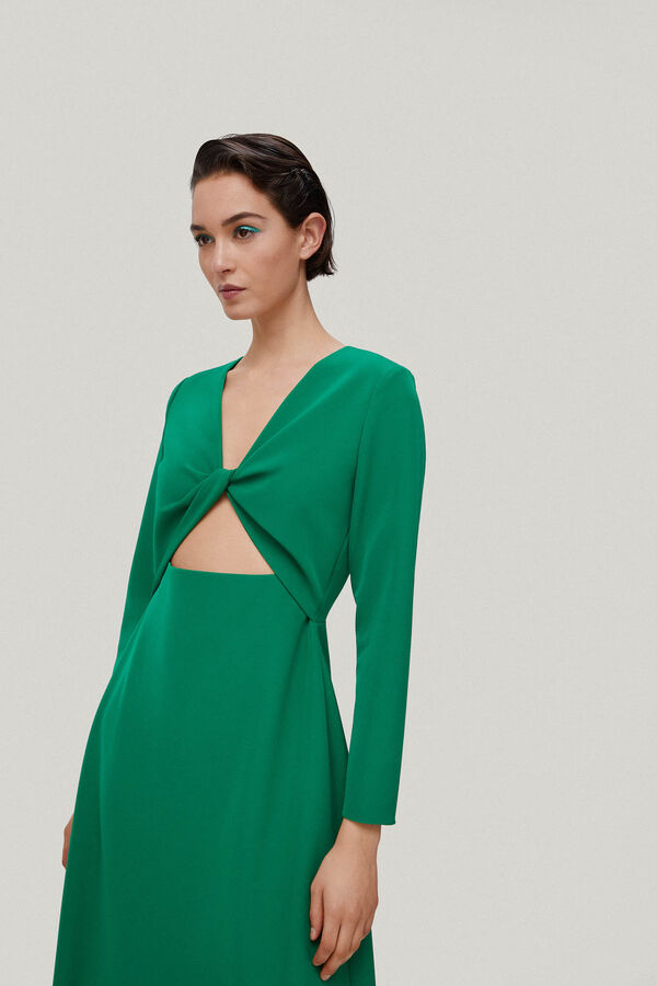 TFP by Tamara Falcó Marina Vestido nudo Verde