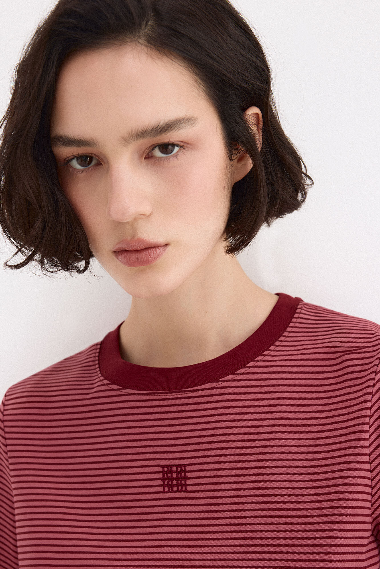 Pedro del Hierro T-shirt de manga curta &agrave;s riscas