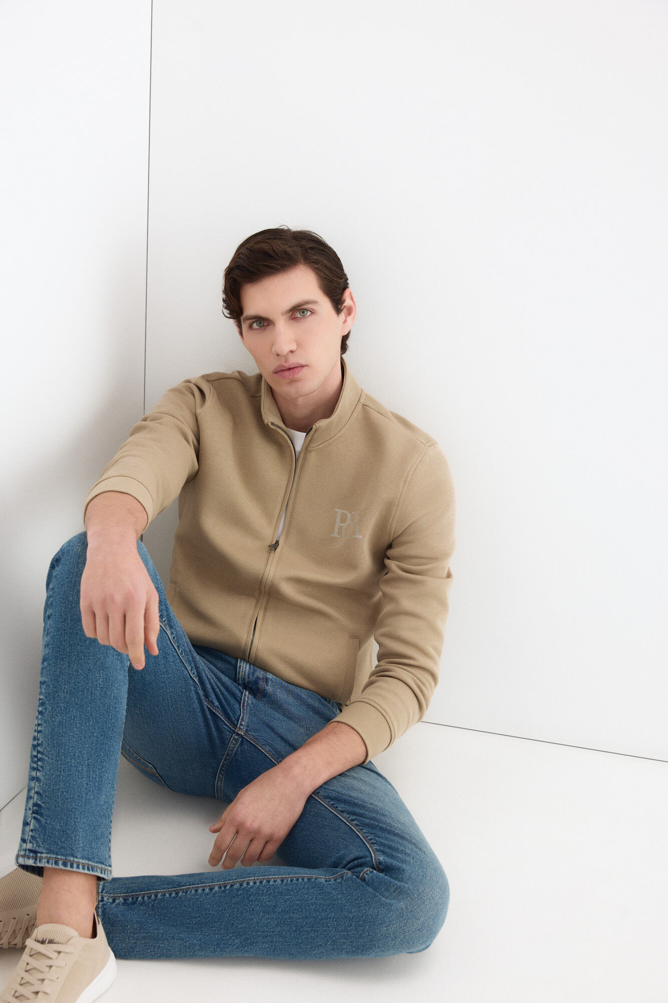 Pedro del Hierro Casaco de malha em tecido t&eacute;cnico