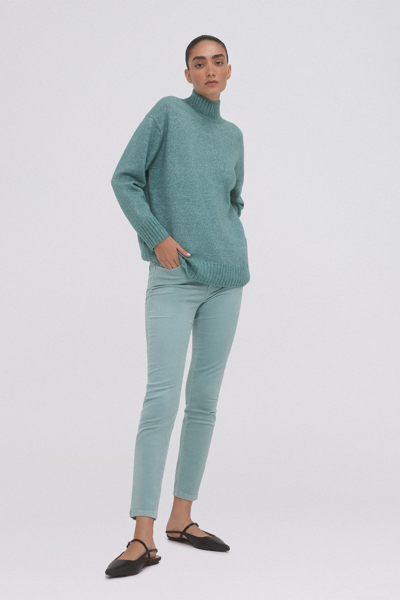 Pedro del Hierro Cal&ccedil;as push up bombazina