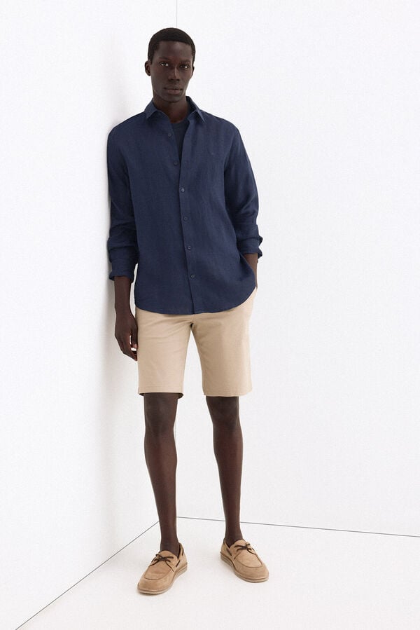 Pedro del Hierro Bermuda chino regular Beige