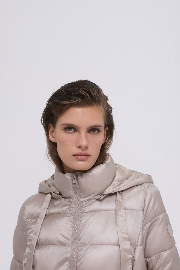 Pedro del Hierro Parka acolchoada capuz Beige