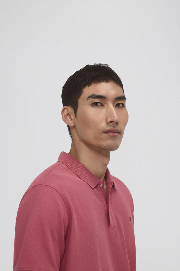 Pedro del Hierro Polo b&aacute;sico piqu&eacute; Burdeos