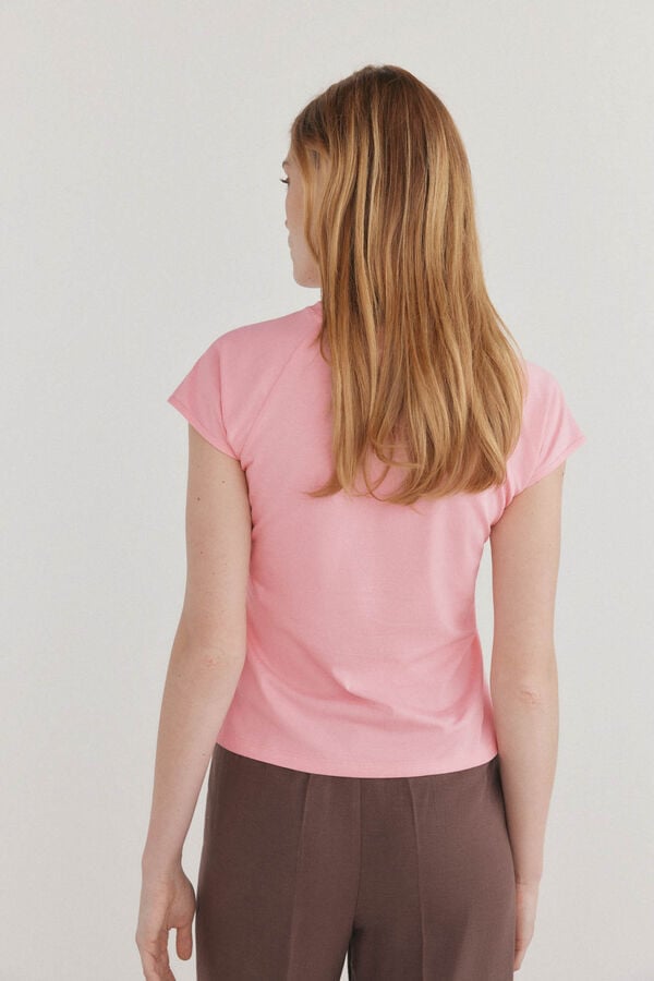 Pedro del Hierro Camiseta b&aacute;sica canal&eacute; Rosa