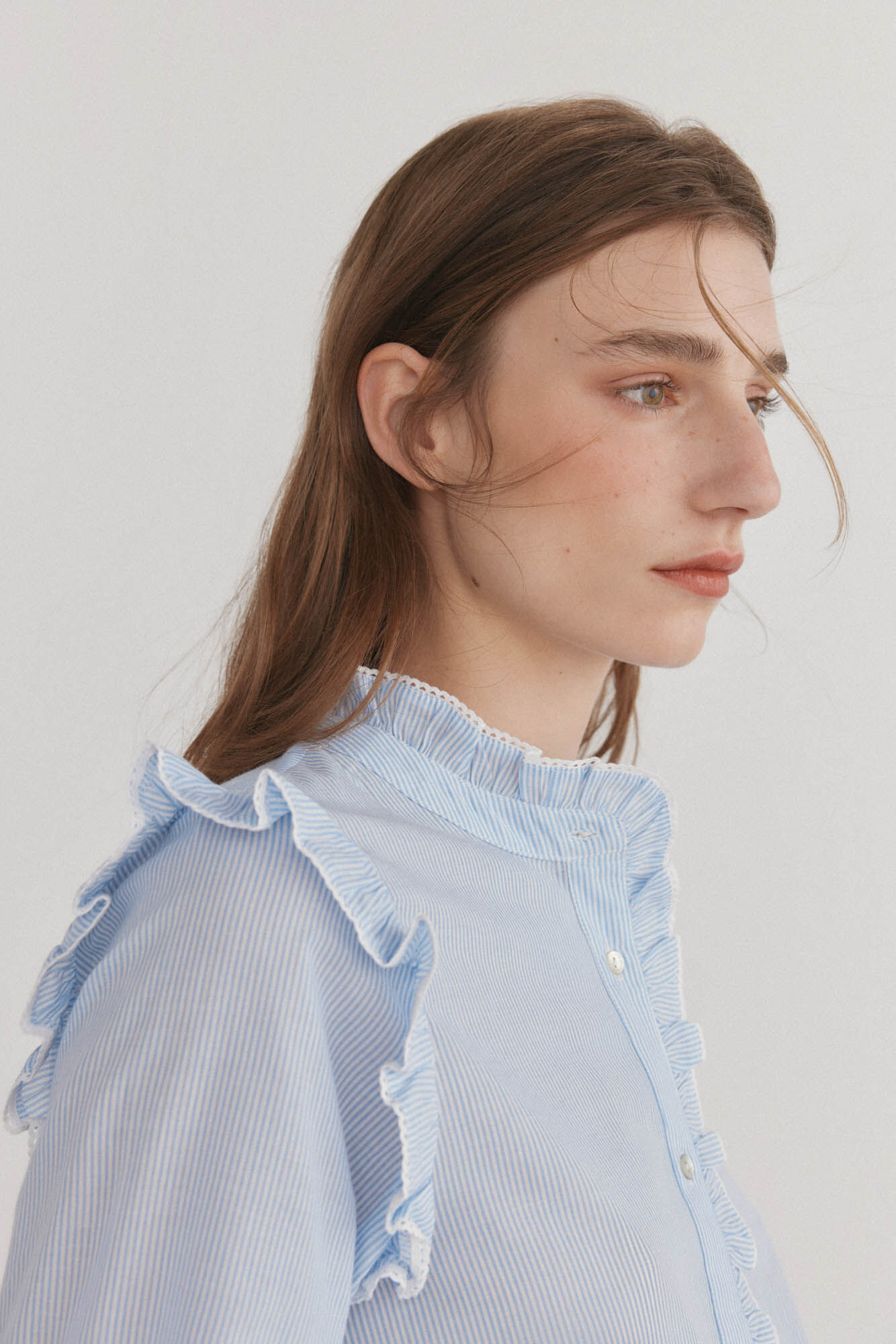 Pedro del Hierro Blusa rom&aacute;ntica rayas