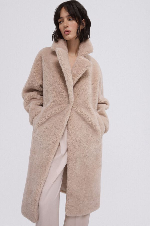 TFP by Tamara Falcó Abrigo de pelo Blanco