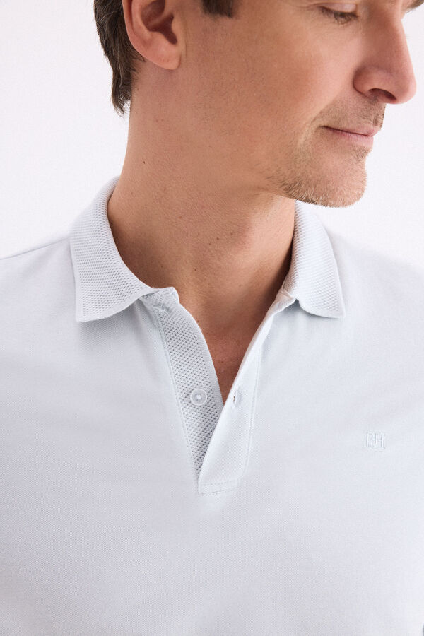 Pedro del Hierro Polo manga comprida Azul
