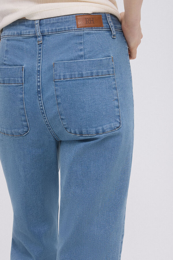 Pedro del Hierro Jeans stove pipe cropped Azul