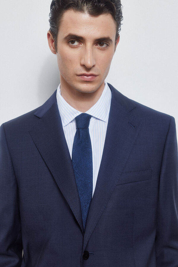Pedro del Hierro Blazer axadrezado tailored fit Azul