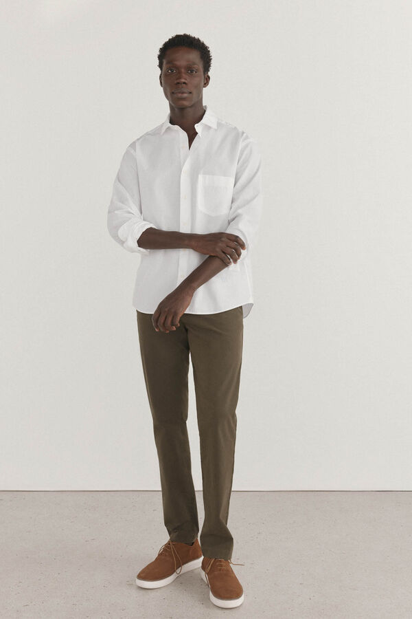 Pedro del Hierro Camisa branca lisa Branco