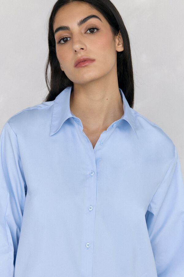 Pedro del Hierro Camisa oversize lisa Azul