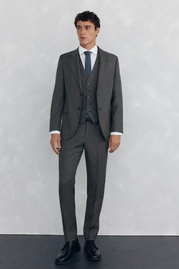 Pedro del Hierro Camisa vestir estructura non iron + antimanchas slim fit Blanco