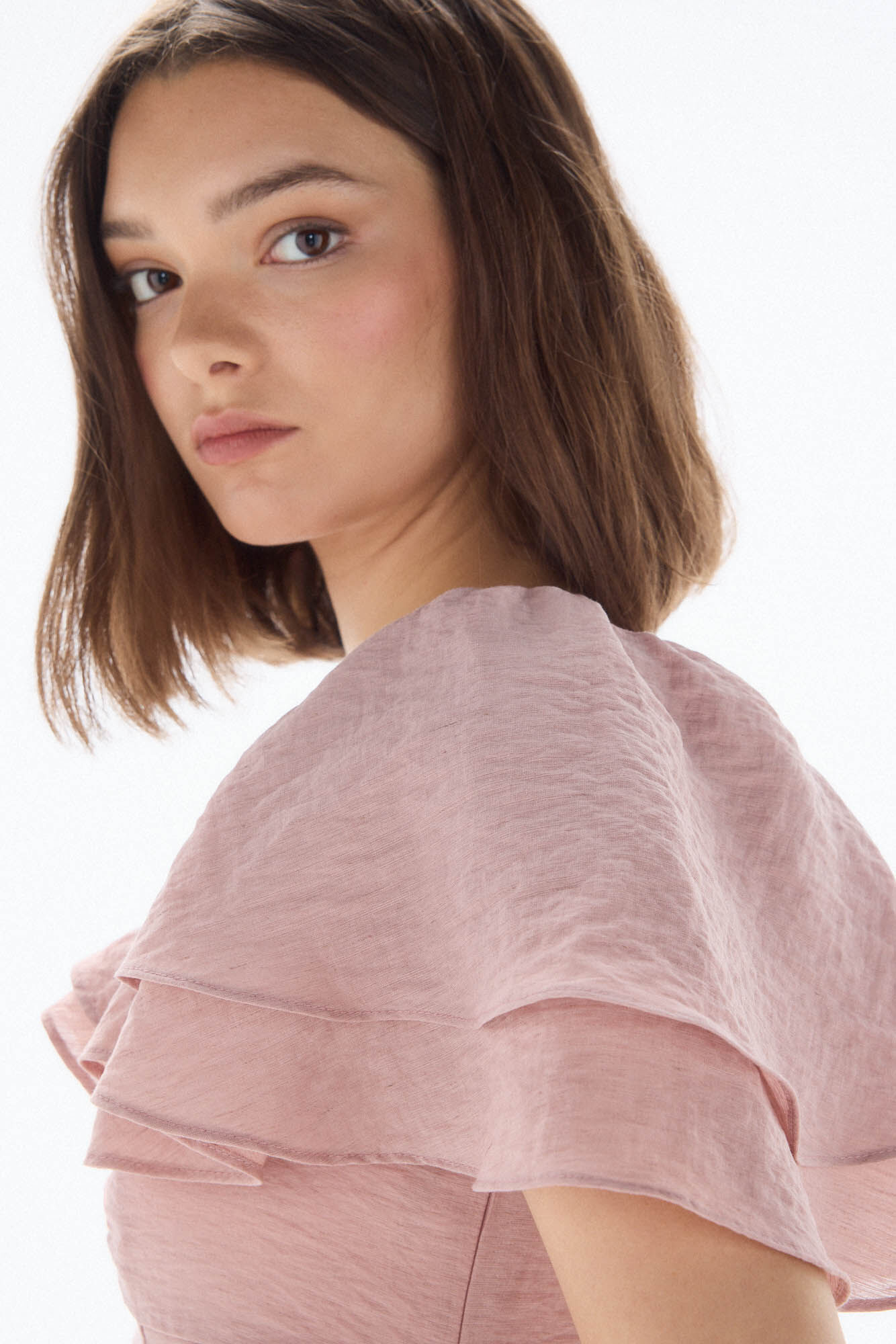 TFP by Tamara Falc&oacute; Top r&uacute;stico volantes