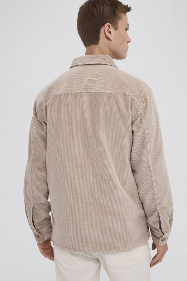 Pedro del Hierro Sobrecamisa pana Beige