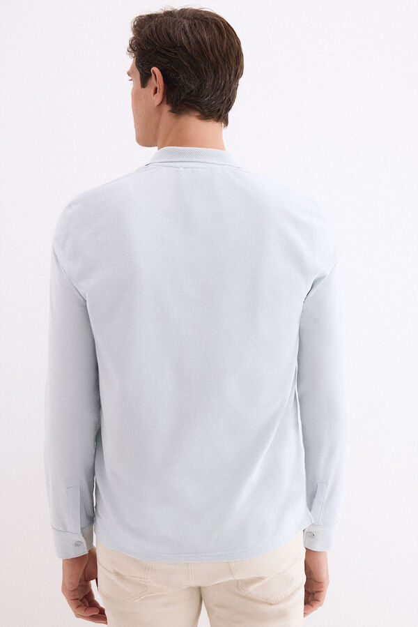 Pedro del Hierro Polo manga comprida Azul