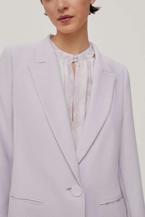 TFP by Tamara Falcó Amparo Blazer cuello solapa Morado